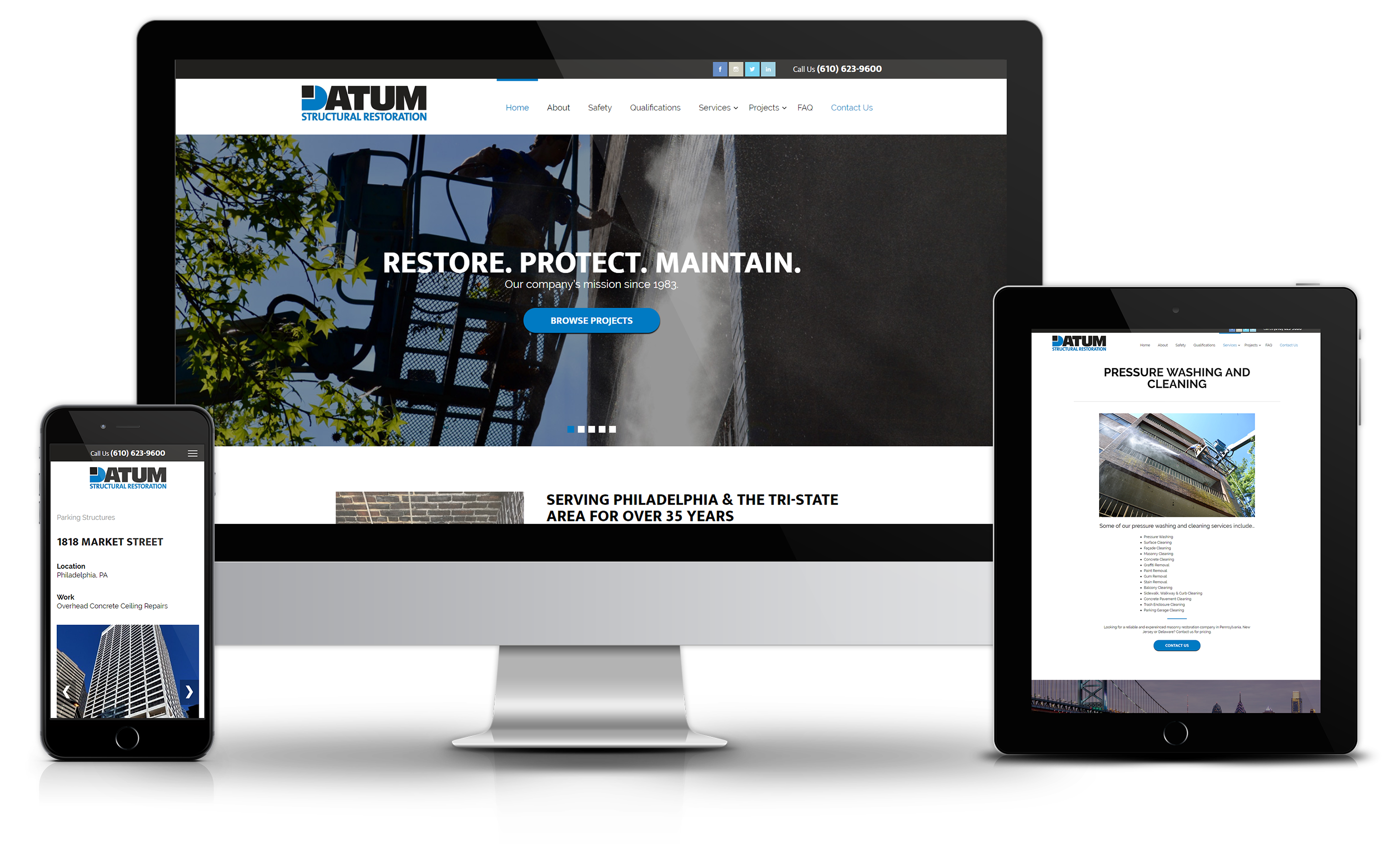 Masonry Website Design